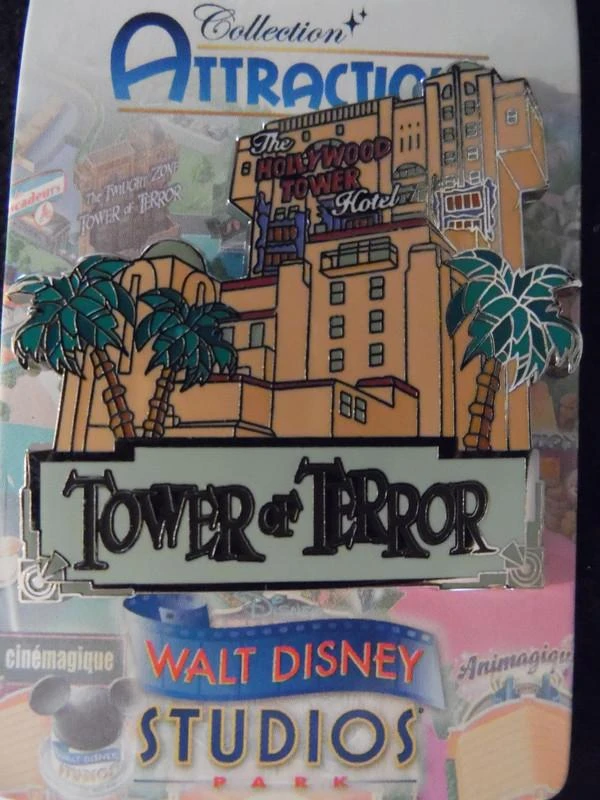 Rare Pins Disney Disneyland Paris : Attraction Hotel Tower of Terror